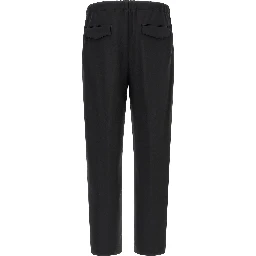 Black Virgin Wool Dress Pants