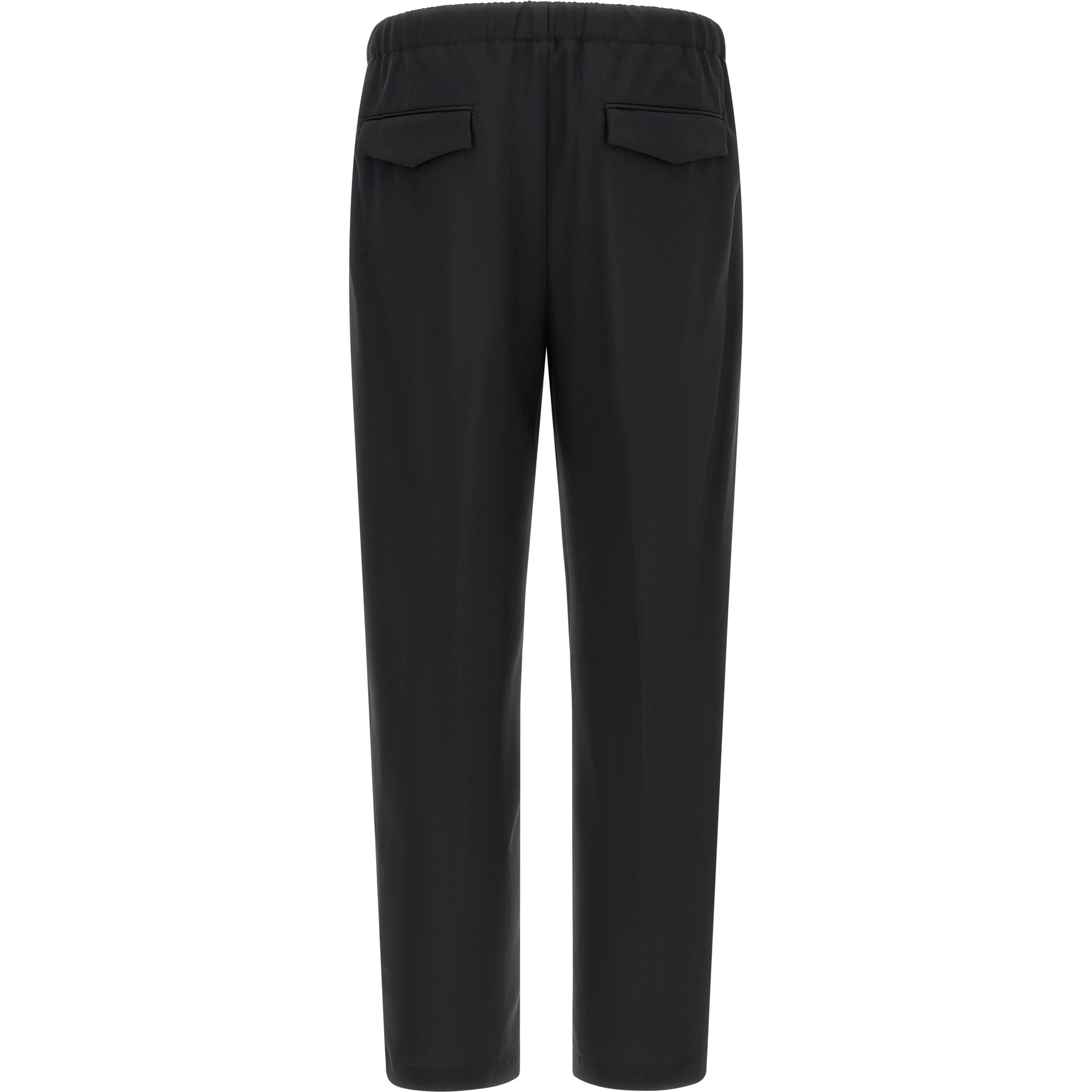 Black Virgin Wool Dress Pants