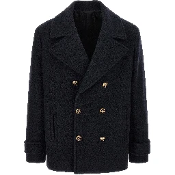 Blue Virgin Wool Coat