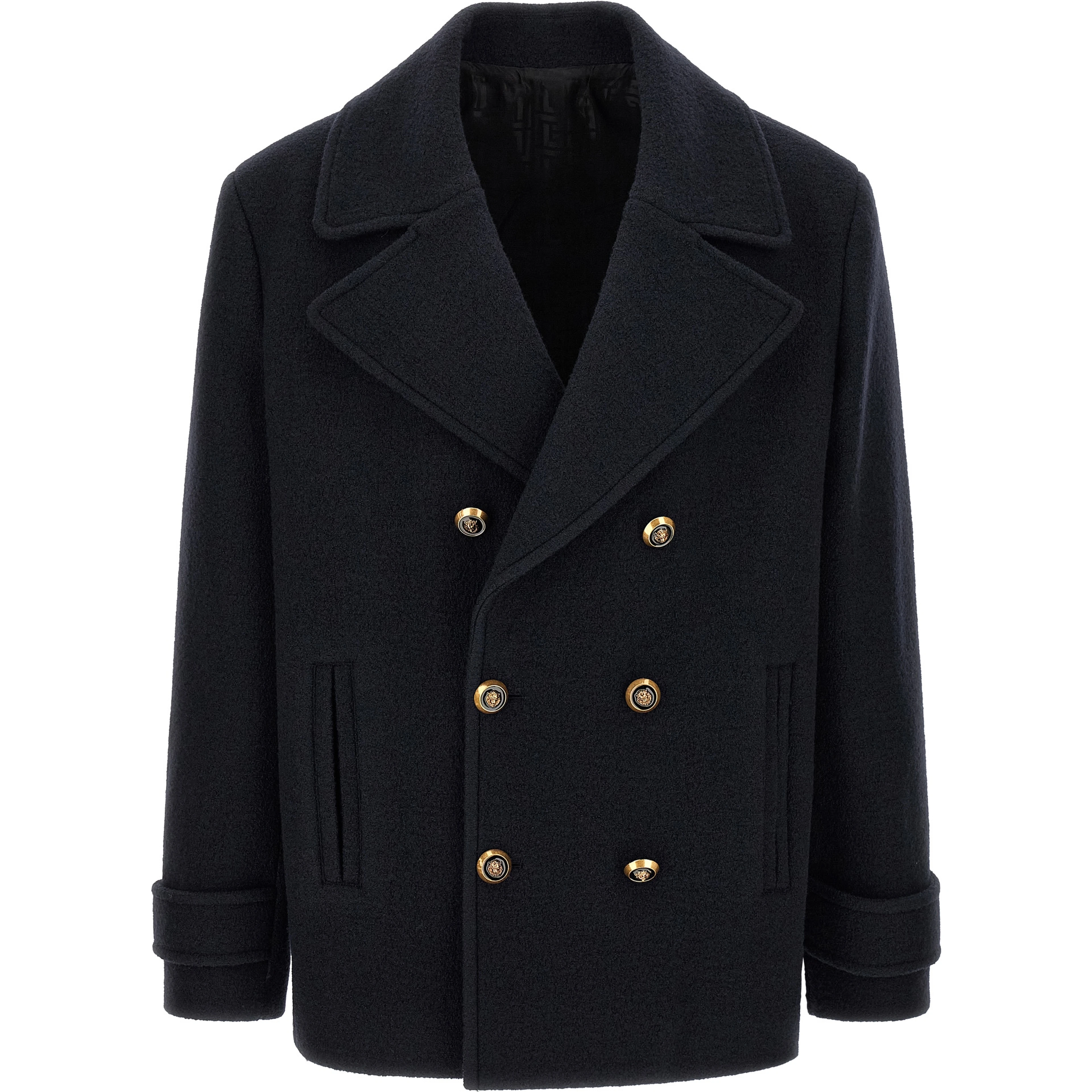 Blue Virgin Wool Coat