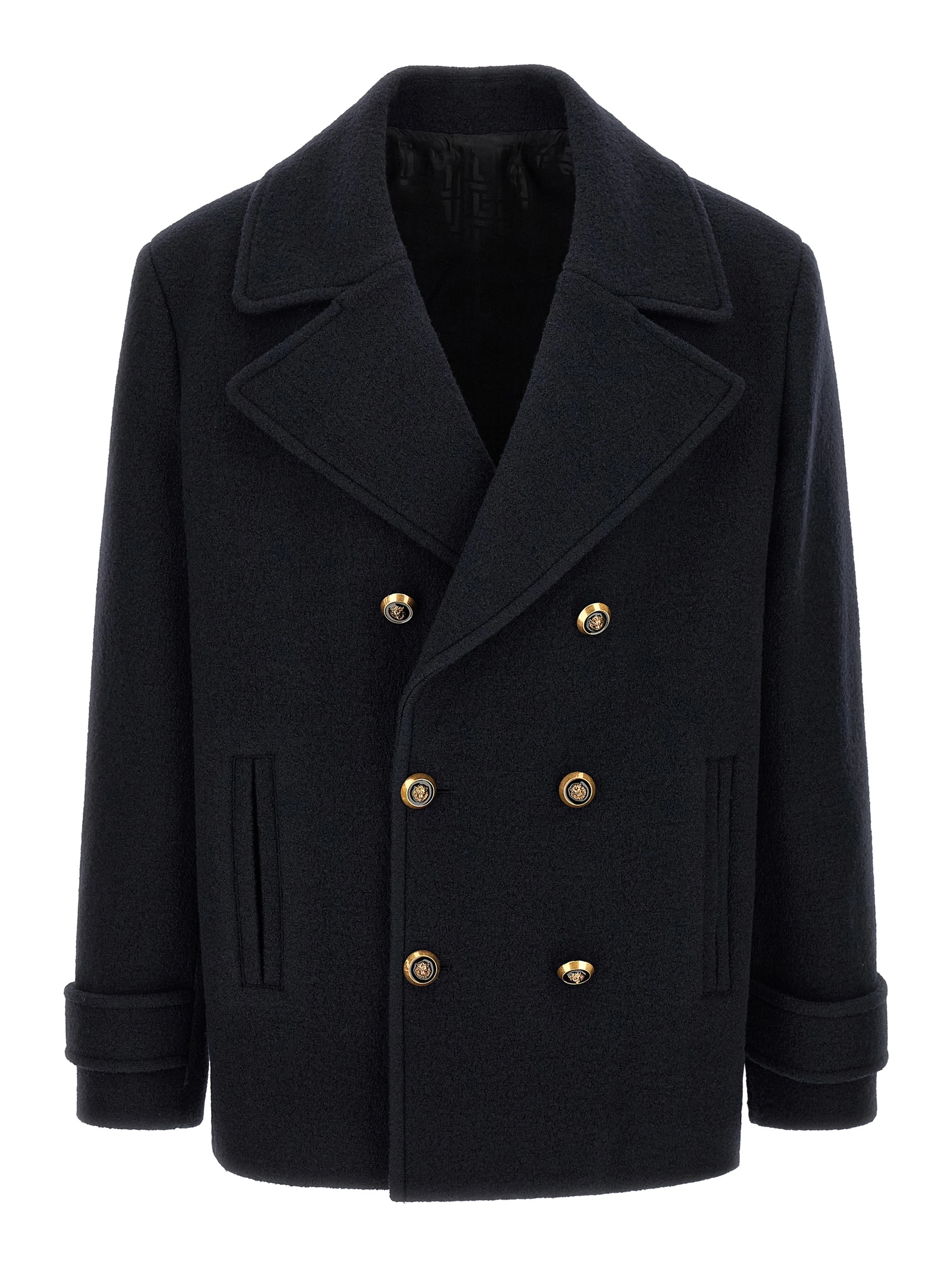 Blue Virgin Wool Coat