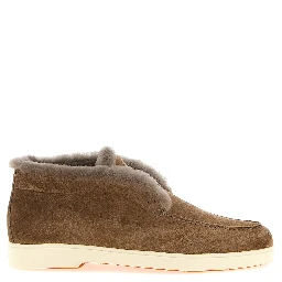 Brown Calfskin Ankle Boots