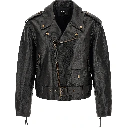 Black Calfskin Leather Jacket