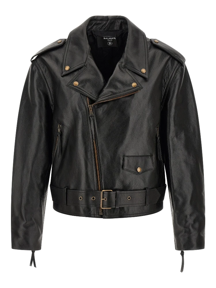 Black Calfskin Leather Jacket