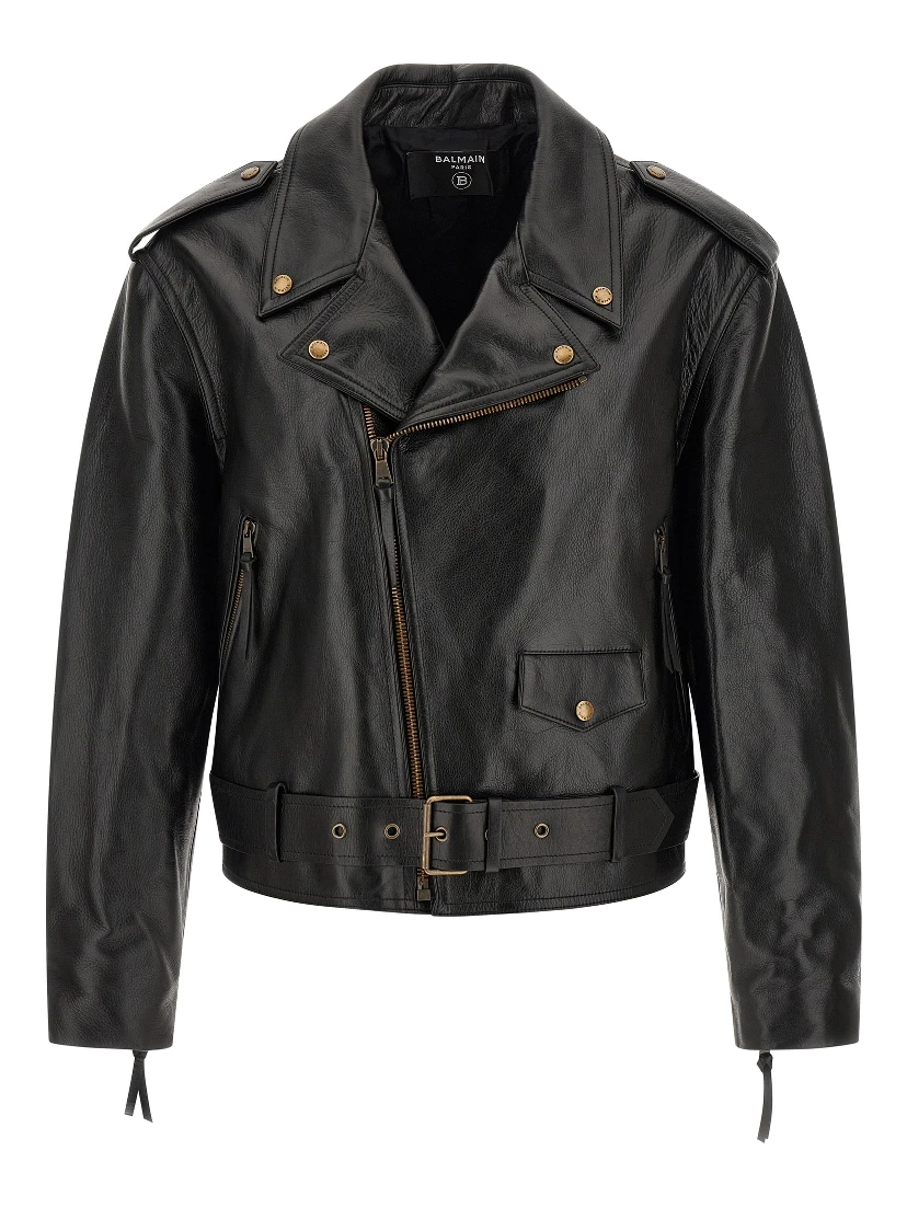 Black Calfskin Leather Jacket