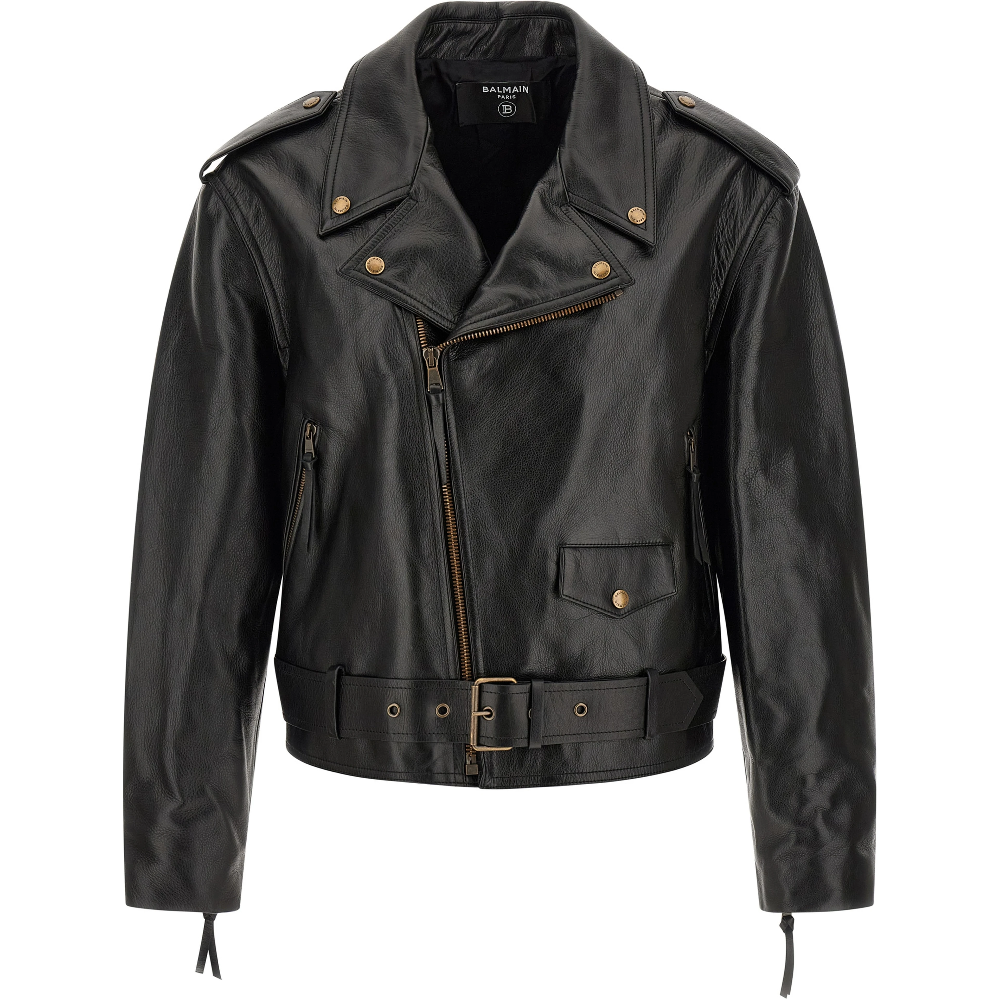 Black Calfskin Leather Jacket