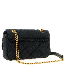 Black Polyester Crossbody Bag