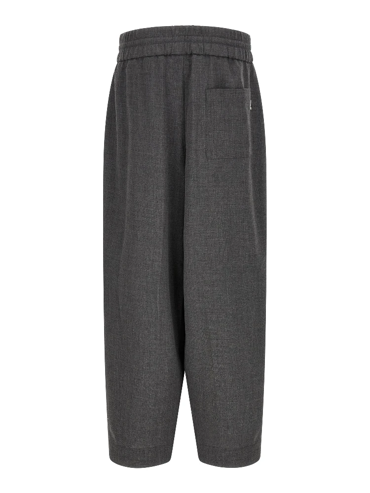 Gray Virgin Wool Casual Pants alternative
