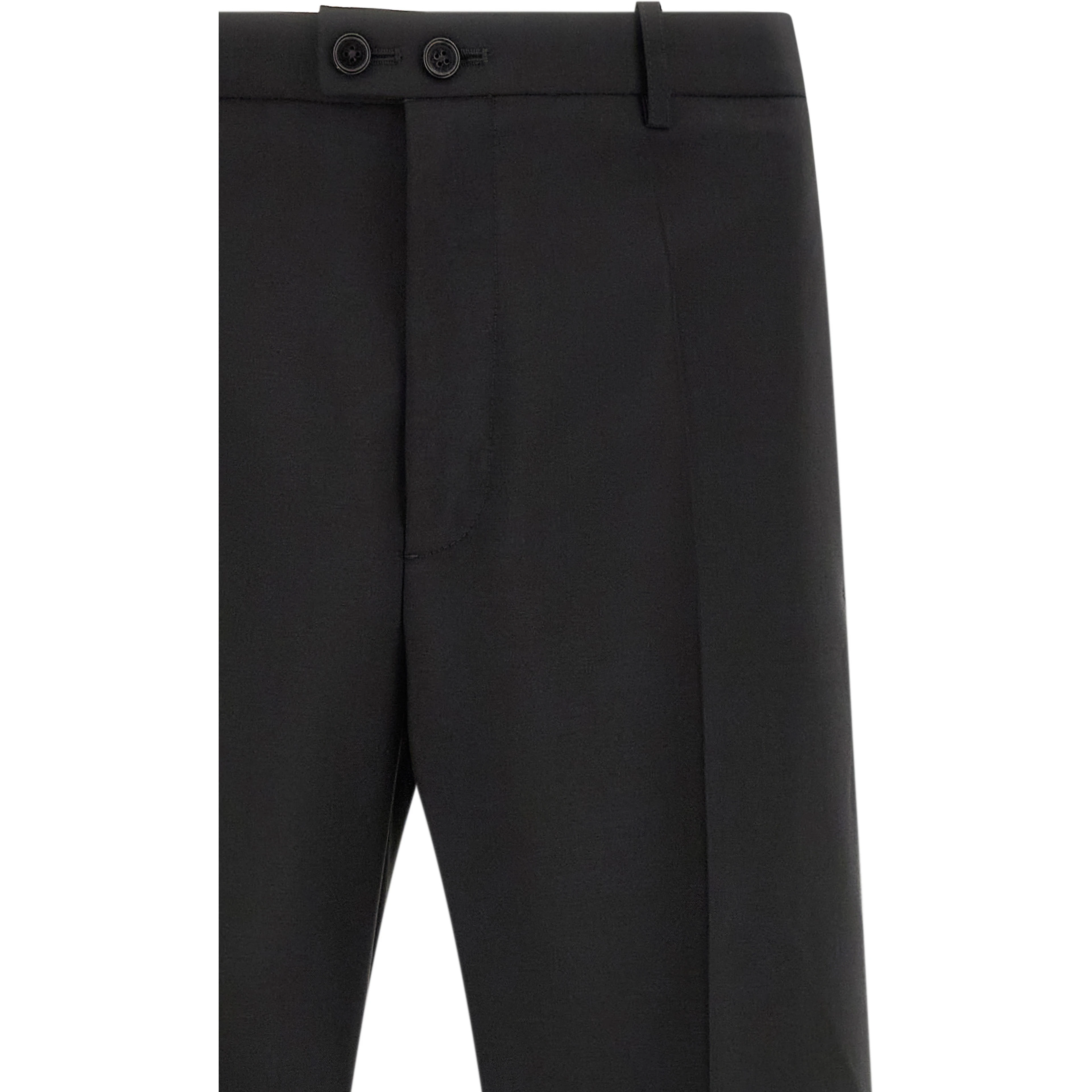 Black Virgin Wool Dress Pants