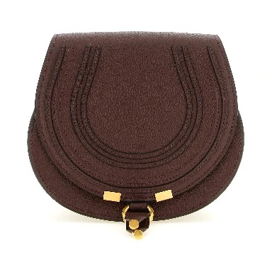 Brown Calfskin Crossbody Bag