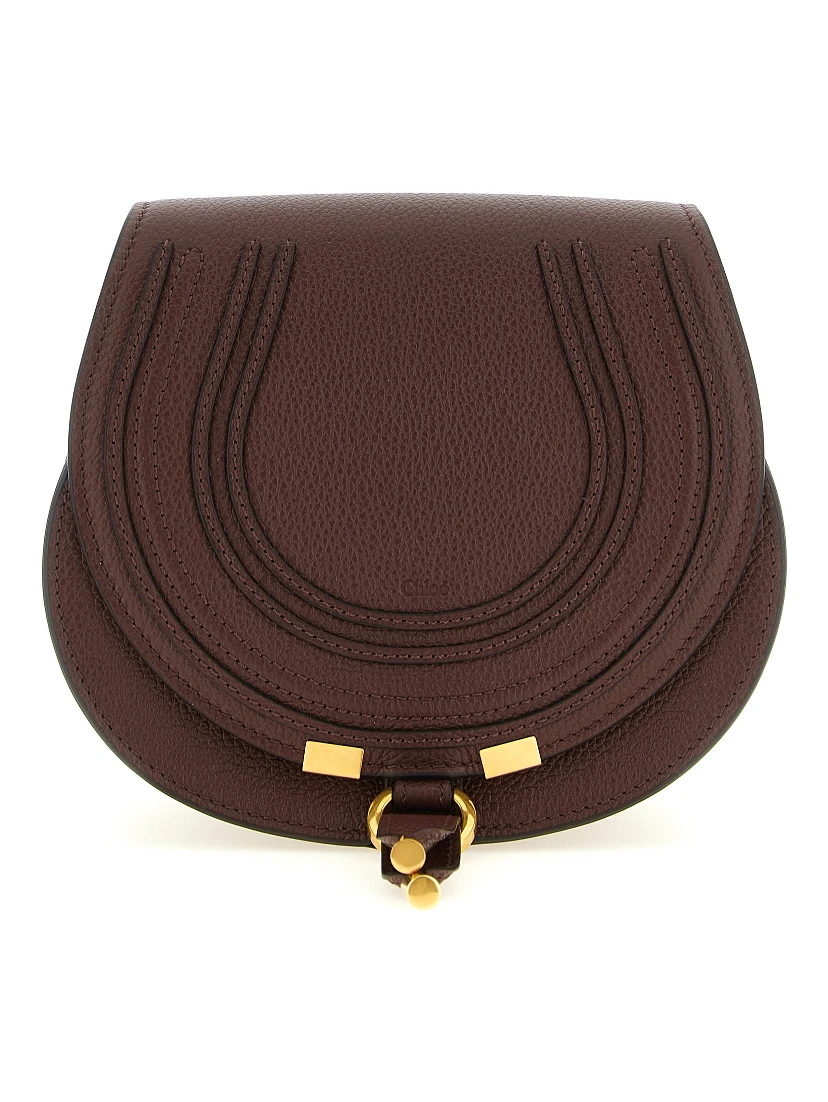 Brown Calfskin Crossbody Bag