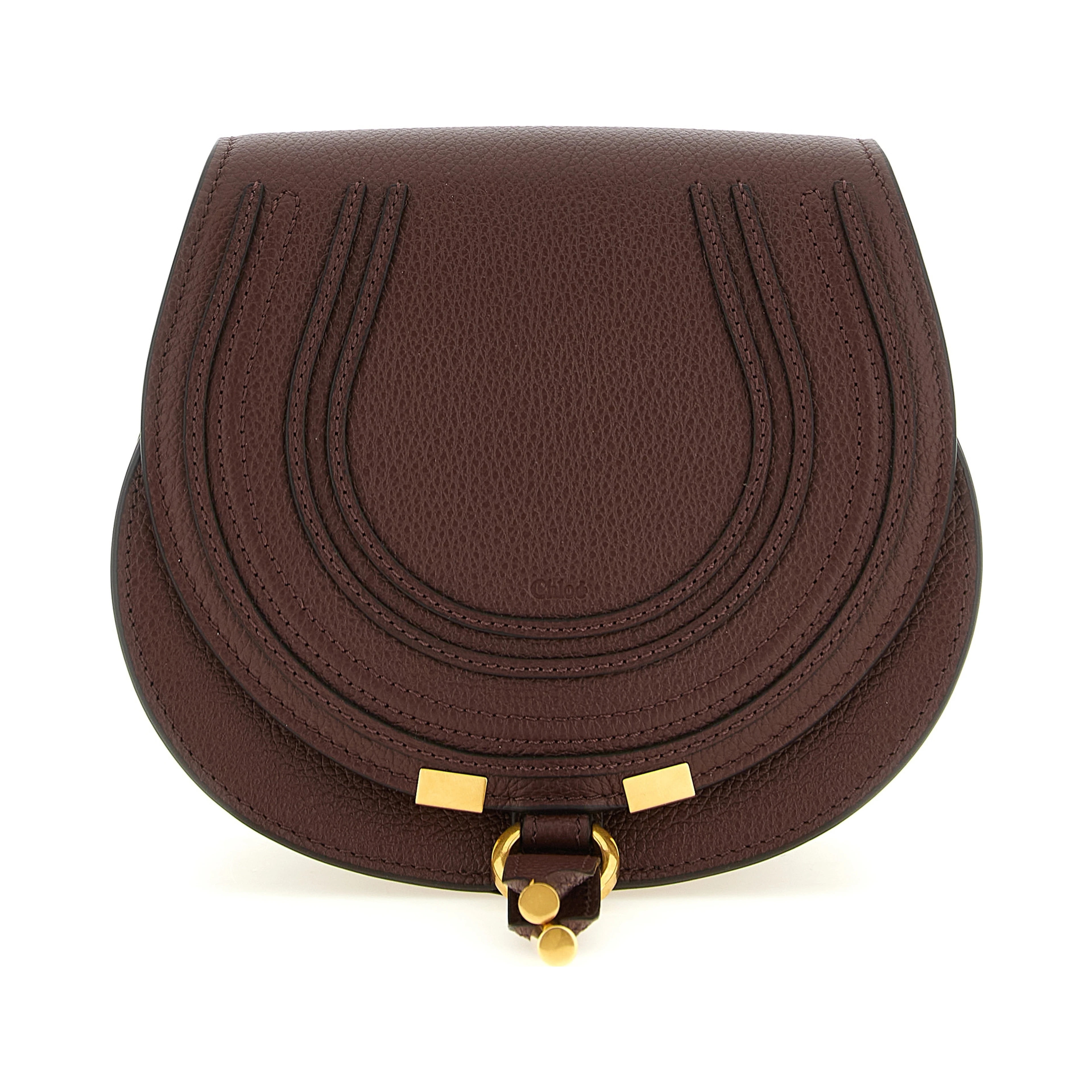 Brown Calfskin Crossbody Bag