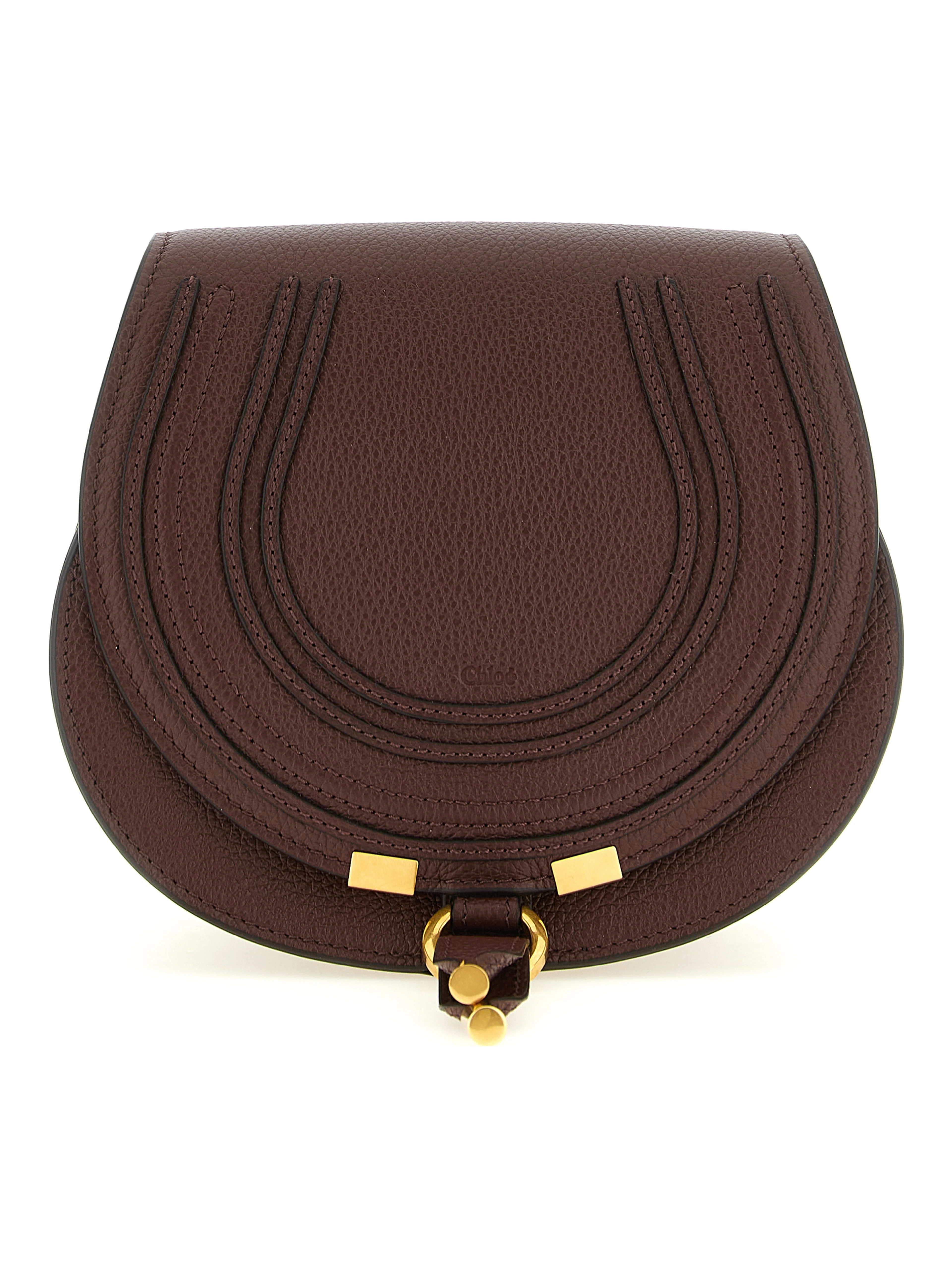Brown Calfskin Crossbody Bag