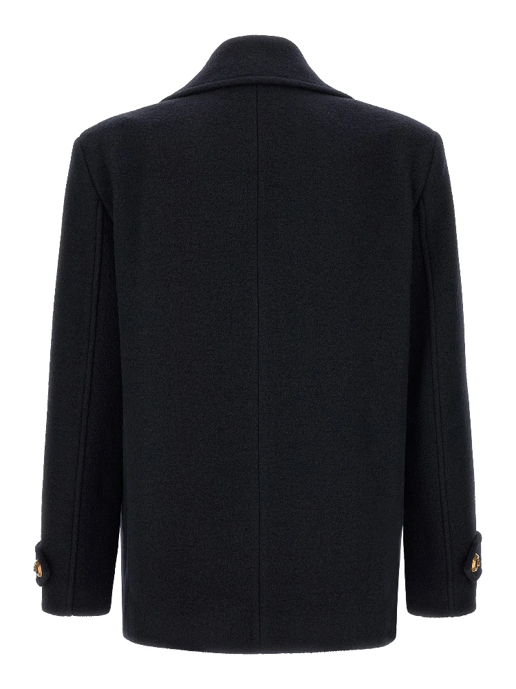 Blue Virgin Wool Coat alternative