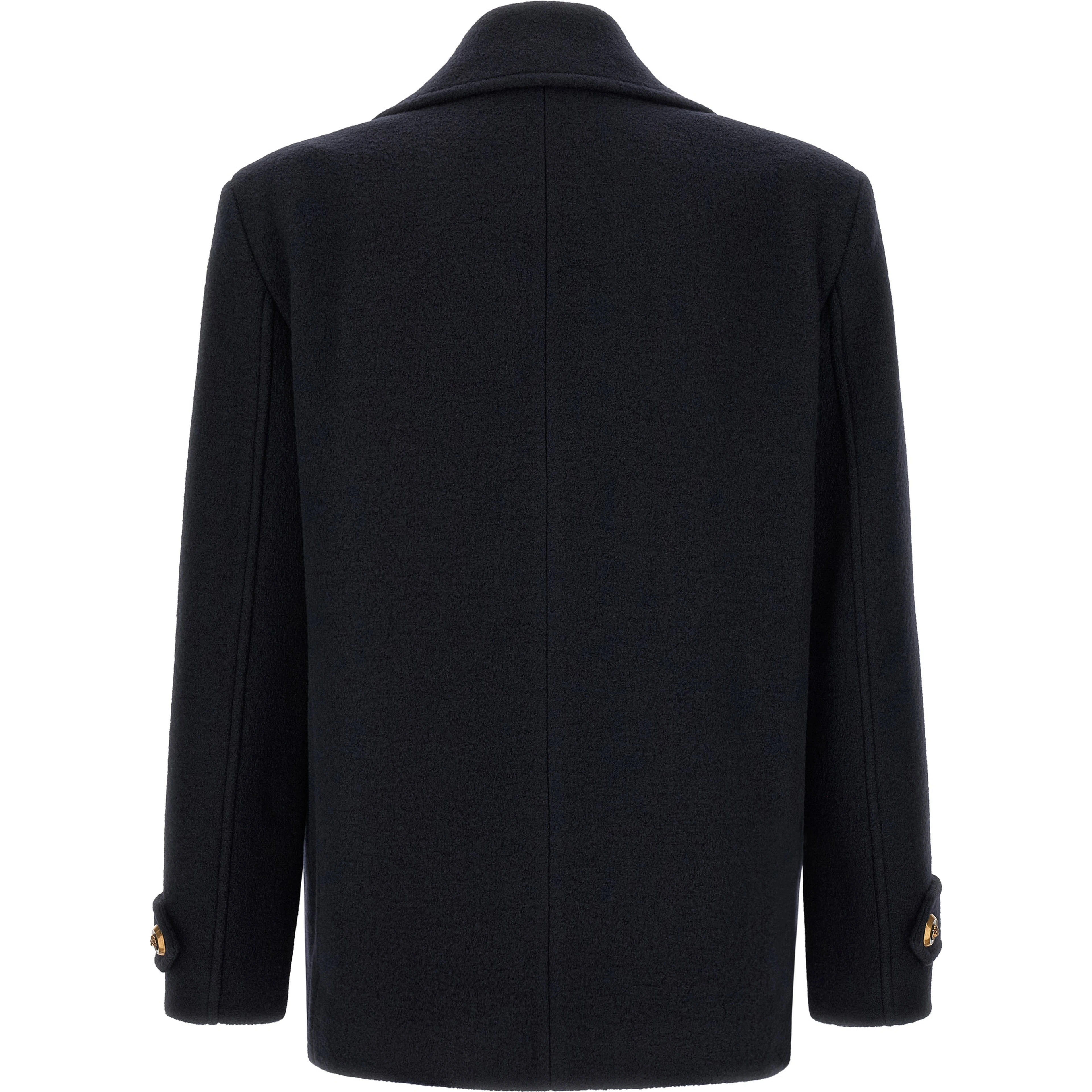 Blue Virgin Wool Coat