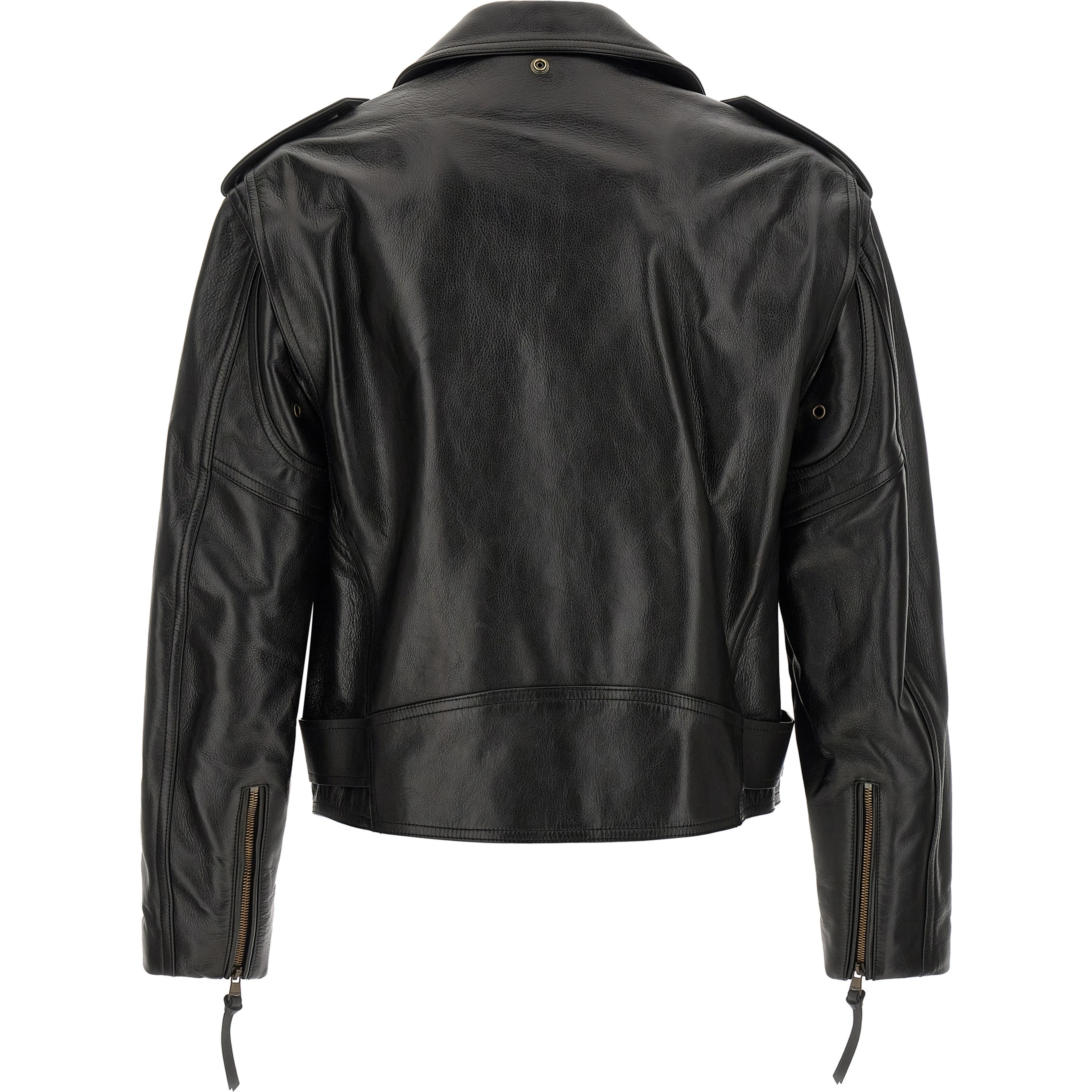 Black Calfskin Leather Jacket