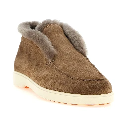 Brown Calfskin Ankle Boots