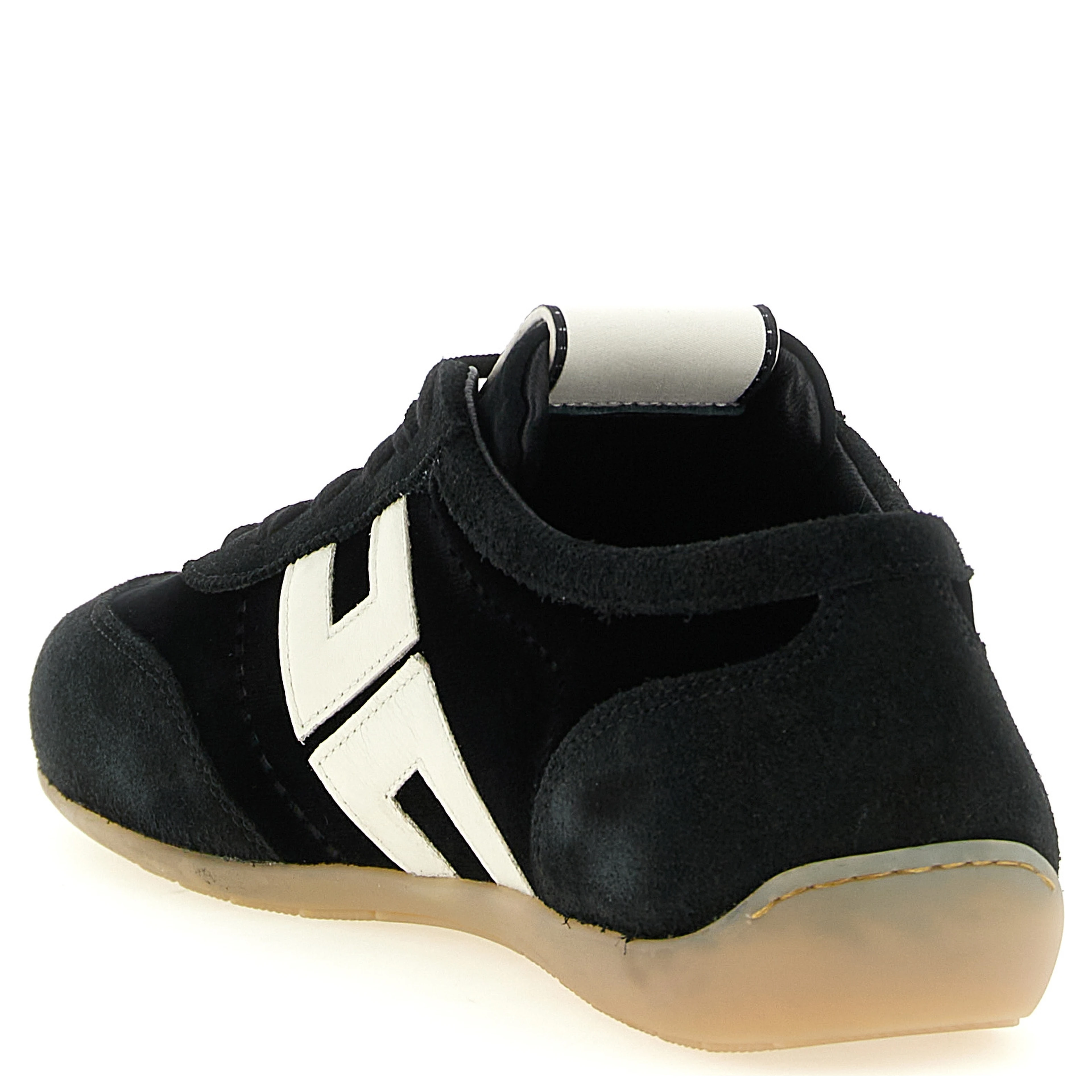 Bicolor Leather Low Top Sneakers