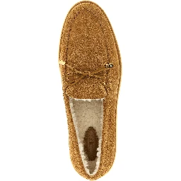 Beige Calfskin Slip-On Loafers