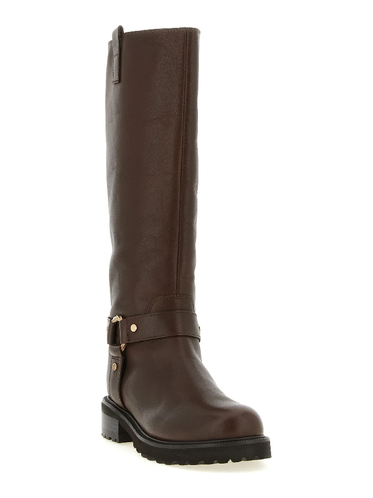 Brown Leather Over The Knee alternative