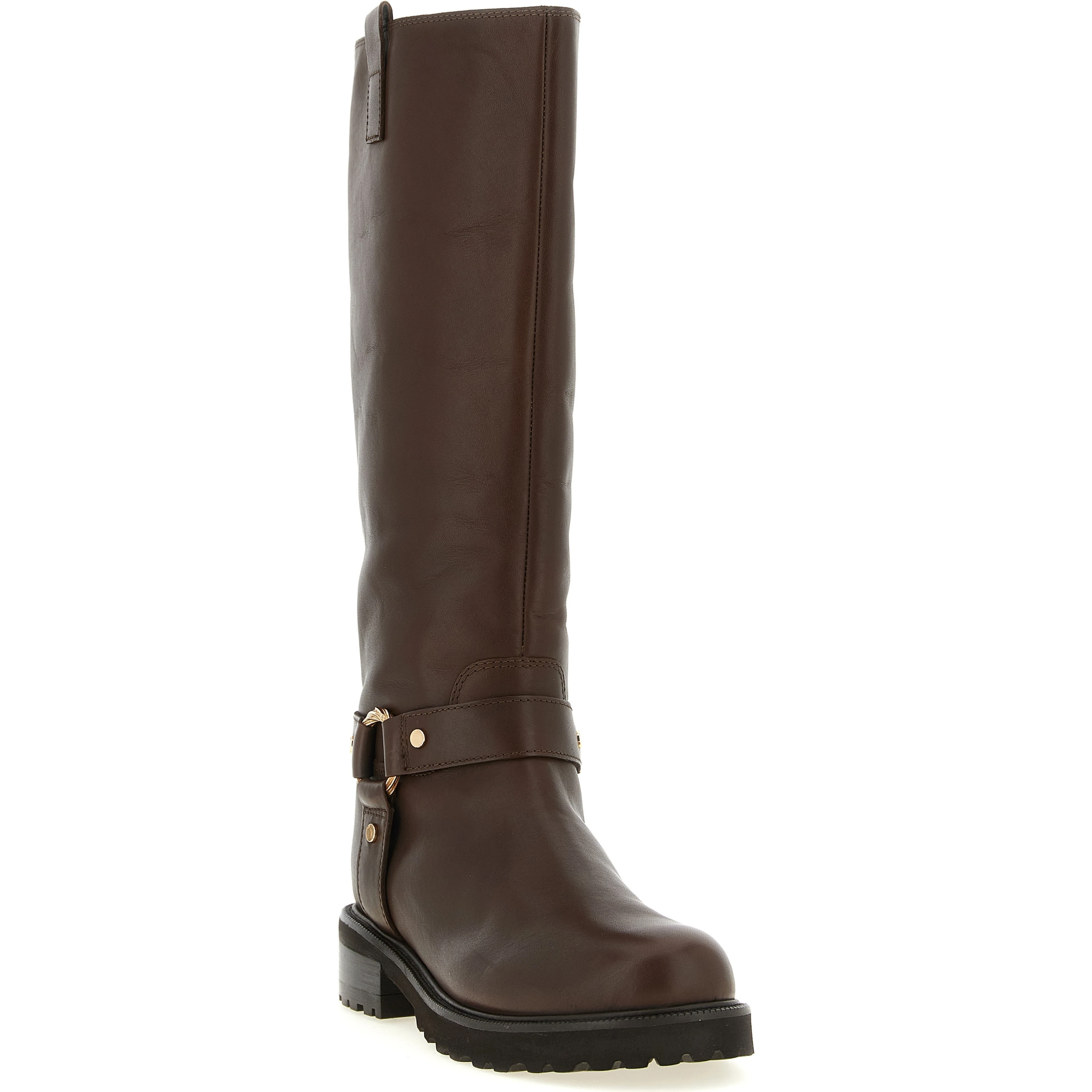 Brown Leather Over The Knee