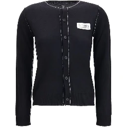 Black Wool Oves Aries Cardigan