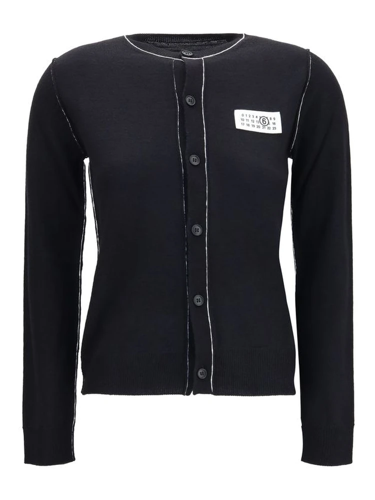 Black Wool Oves Aries Cardigan