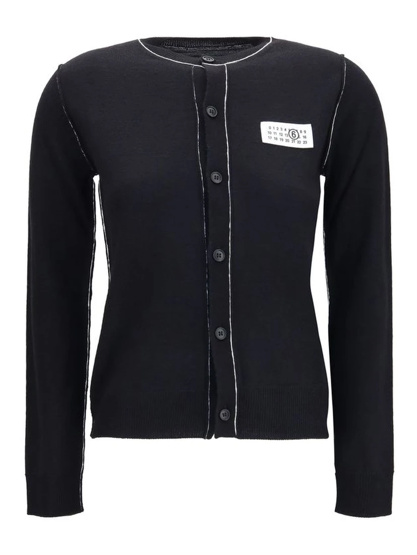 Black Wool Oves Aries Cardigan