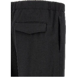 Black Virgin Wool Dress Pants