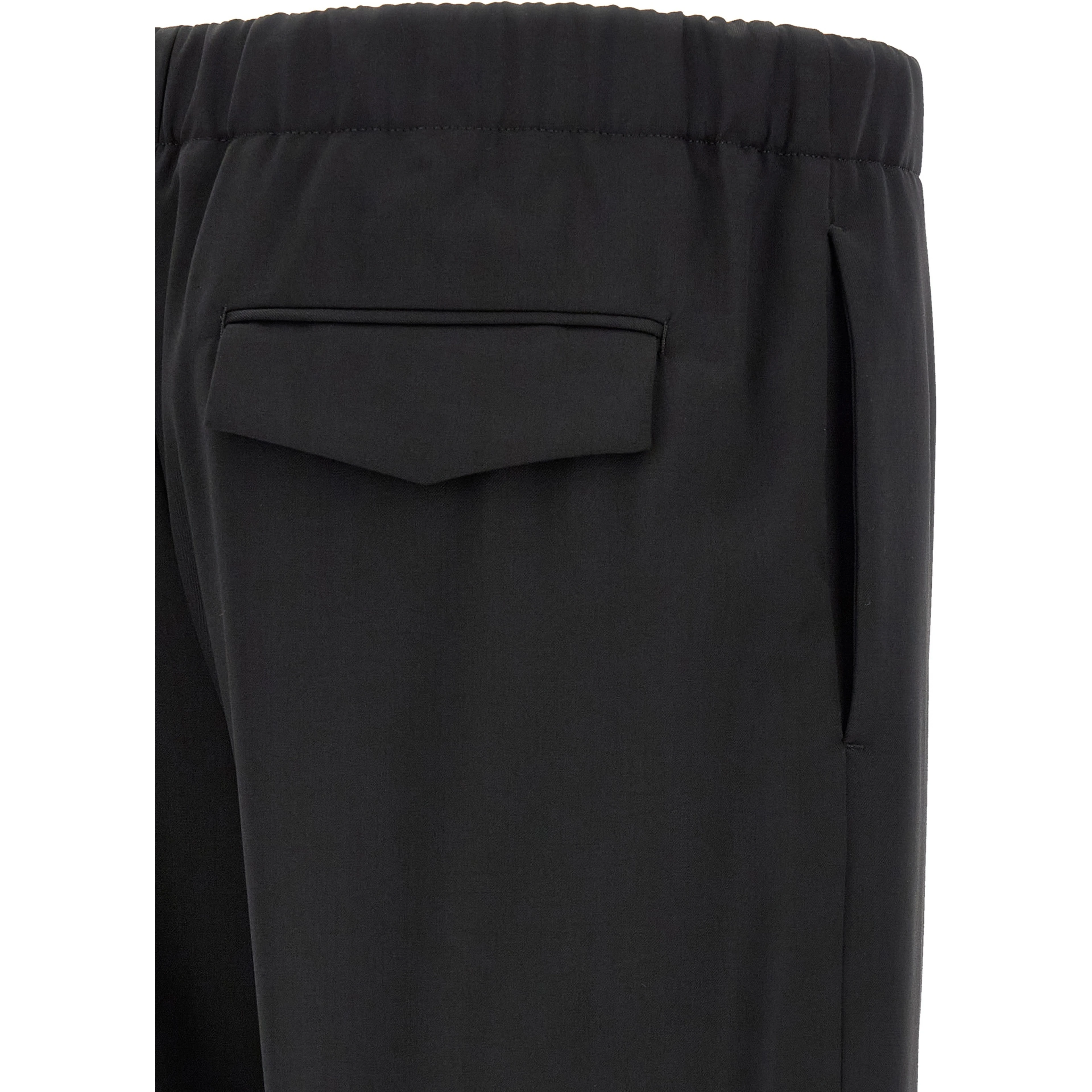 Black Virgin Wool Dress Pants