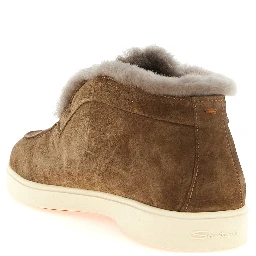 Brown Calfskin Ankle Boots