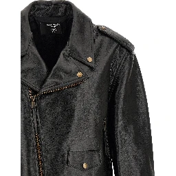 Black Calfskin Leather Jacket