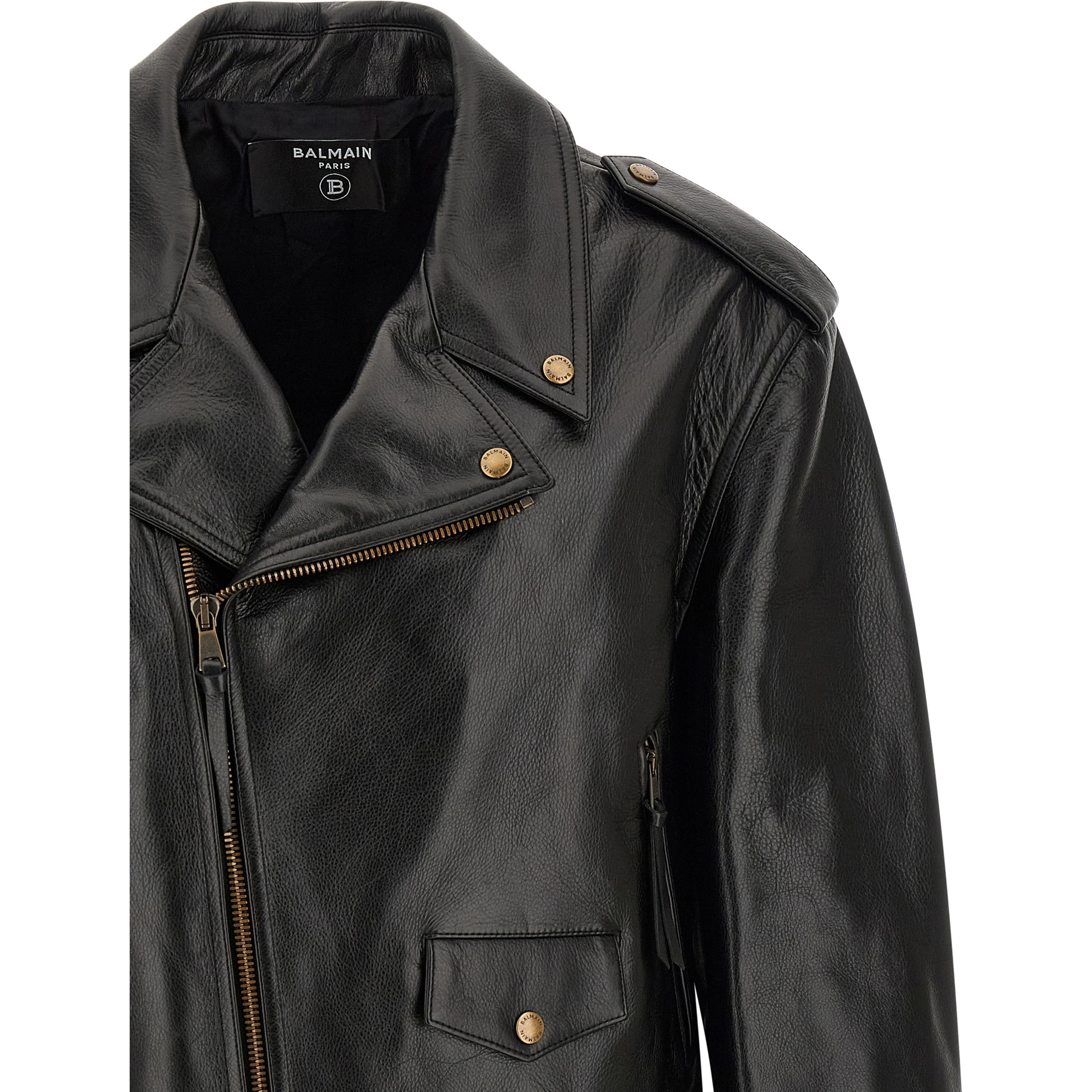 Black Calfskin Leather Jacket