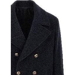 Blue Virgin Wool Coat