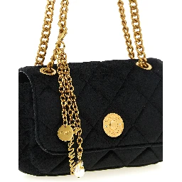 Black Polyester Crossbody Bag