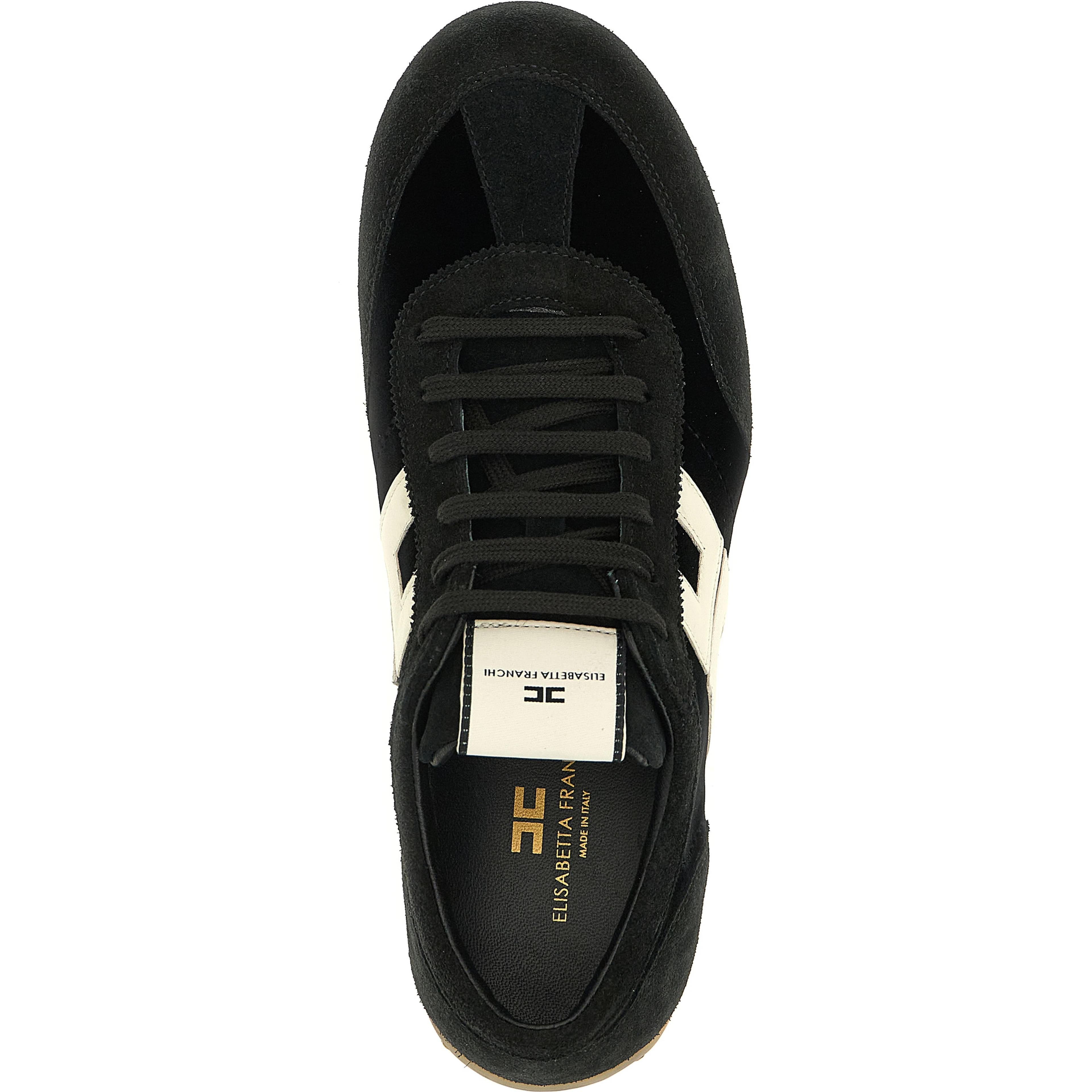 Bicolor Leather Low Top Sneakers