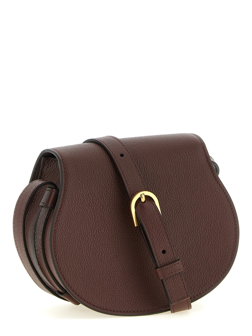 Brown Calfskin Crossbody Bag
