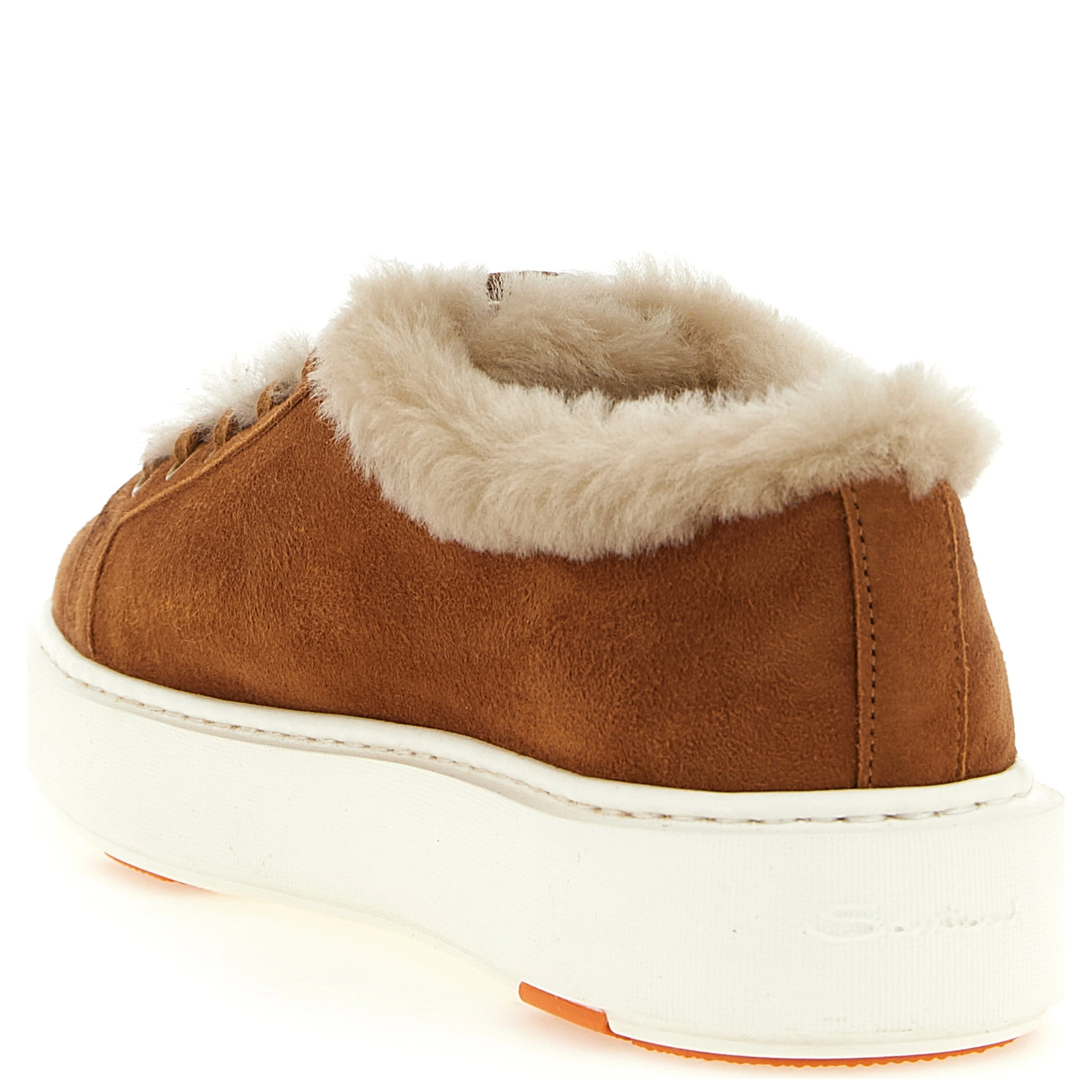 Brown Goatskin Low Top Sneakers