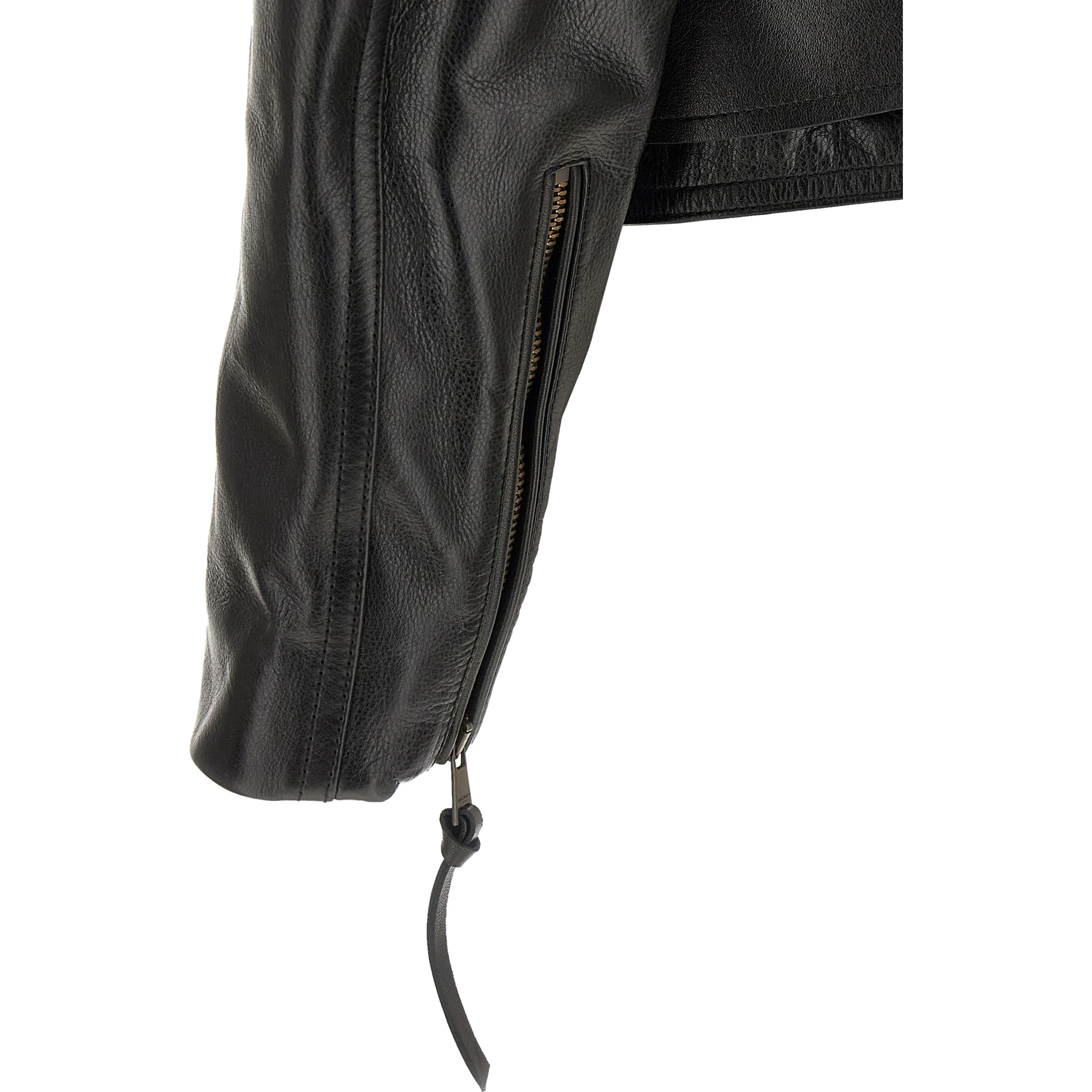 Black Calfskin Leather Jacket