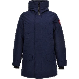 Blue Polyester Parka