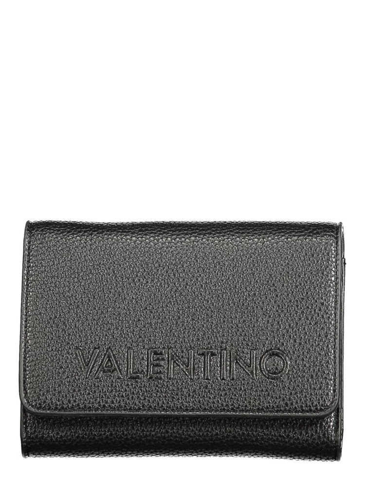 Black Polyurethane Women's Wallet