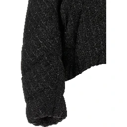 Gray Virgin Wool Full-Length Jacket