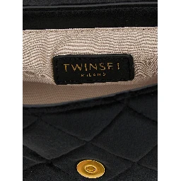 Black Polyester Crossbody Bag
