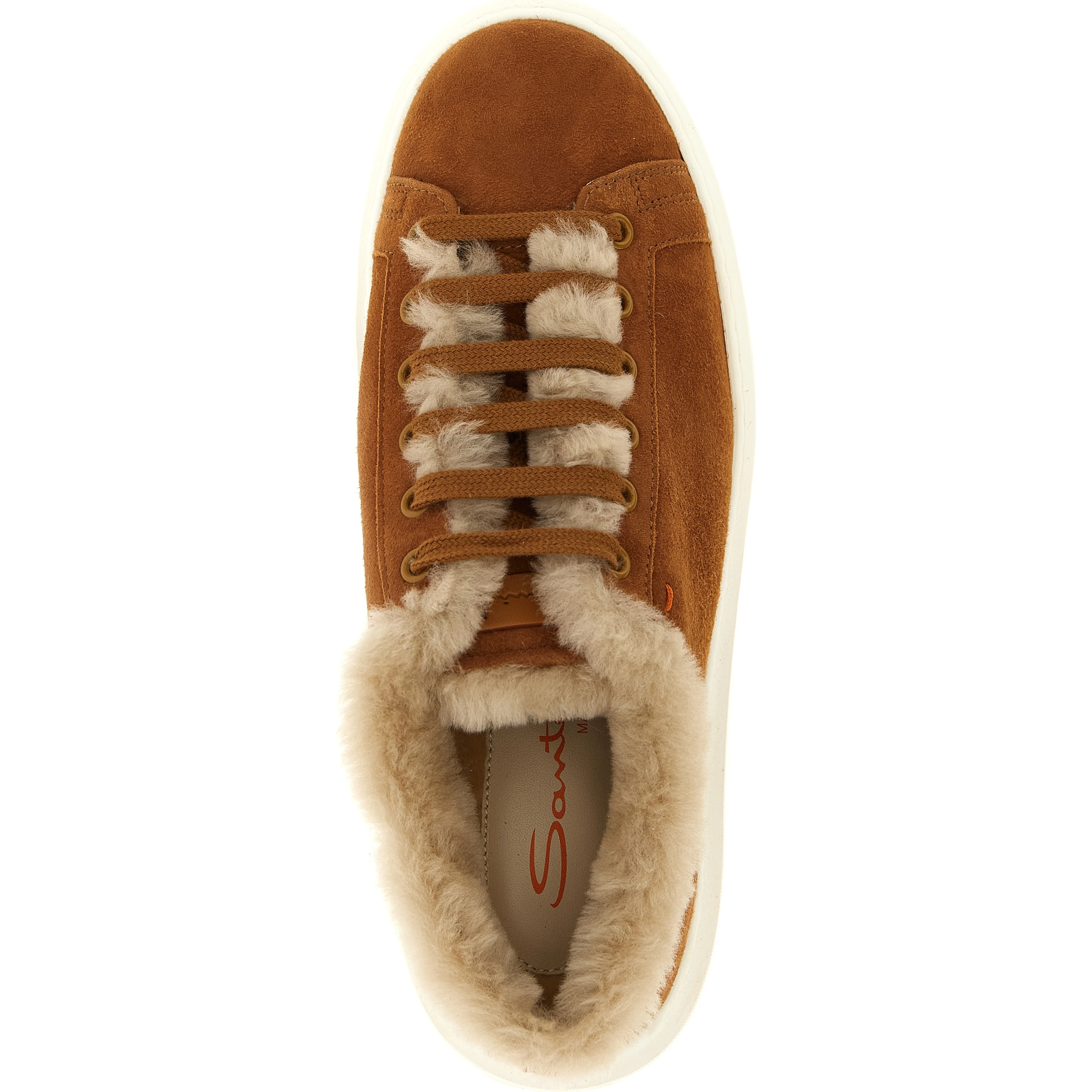 Brown Goatskin Low Top Sneakers