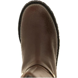 Brown Leather Over The Knee