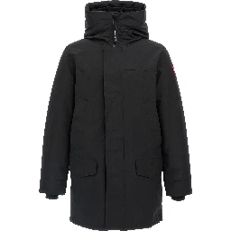 Black Polyester Parka