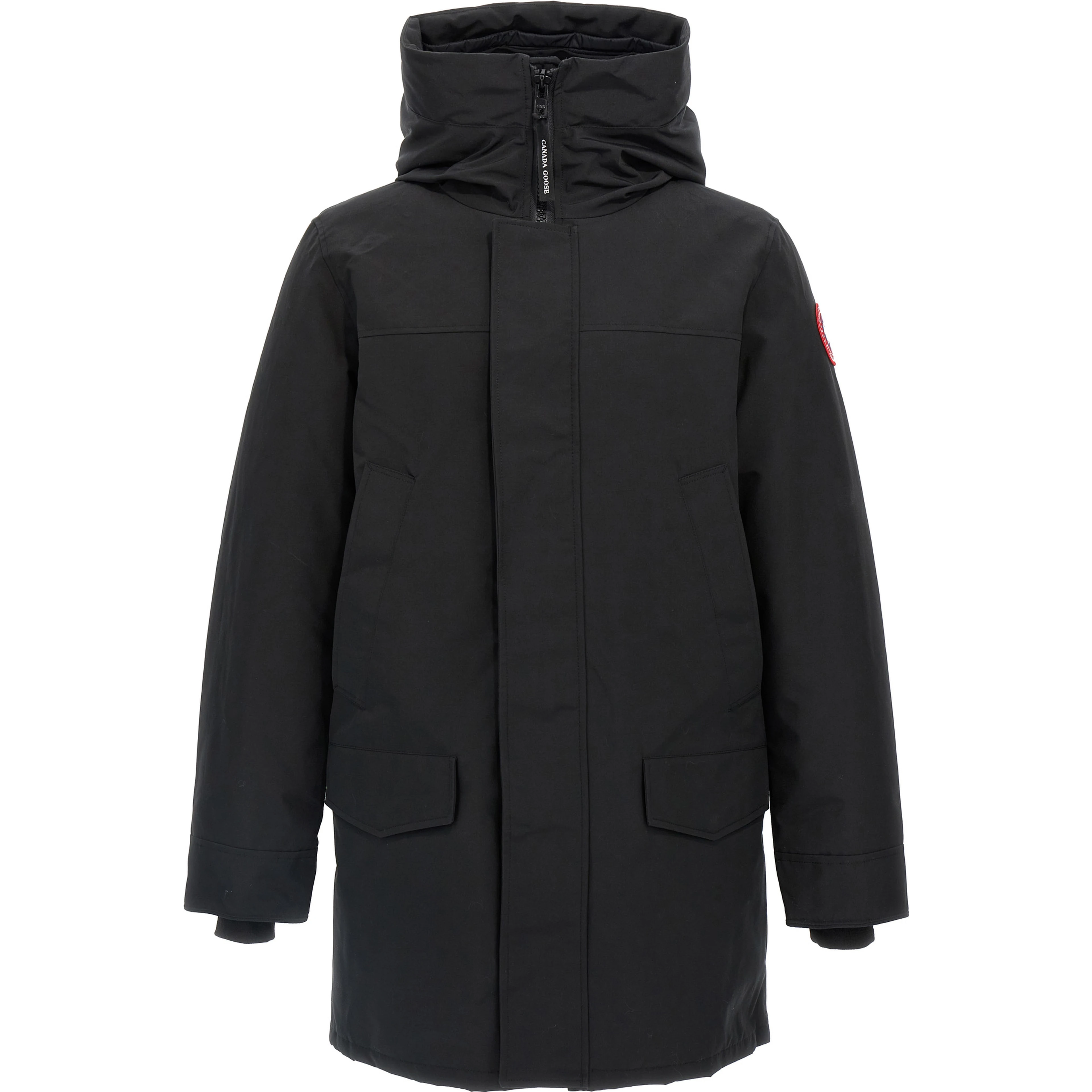 Black Polyester Parka