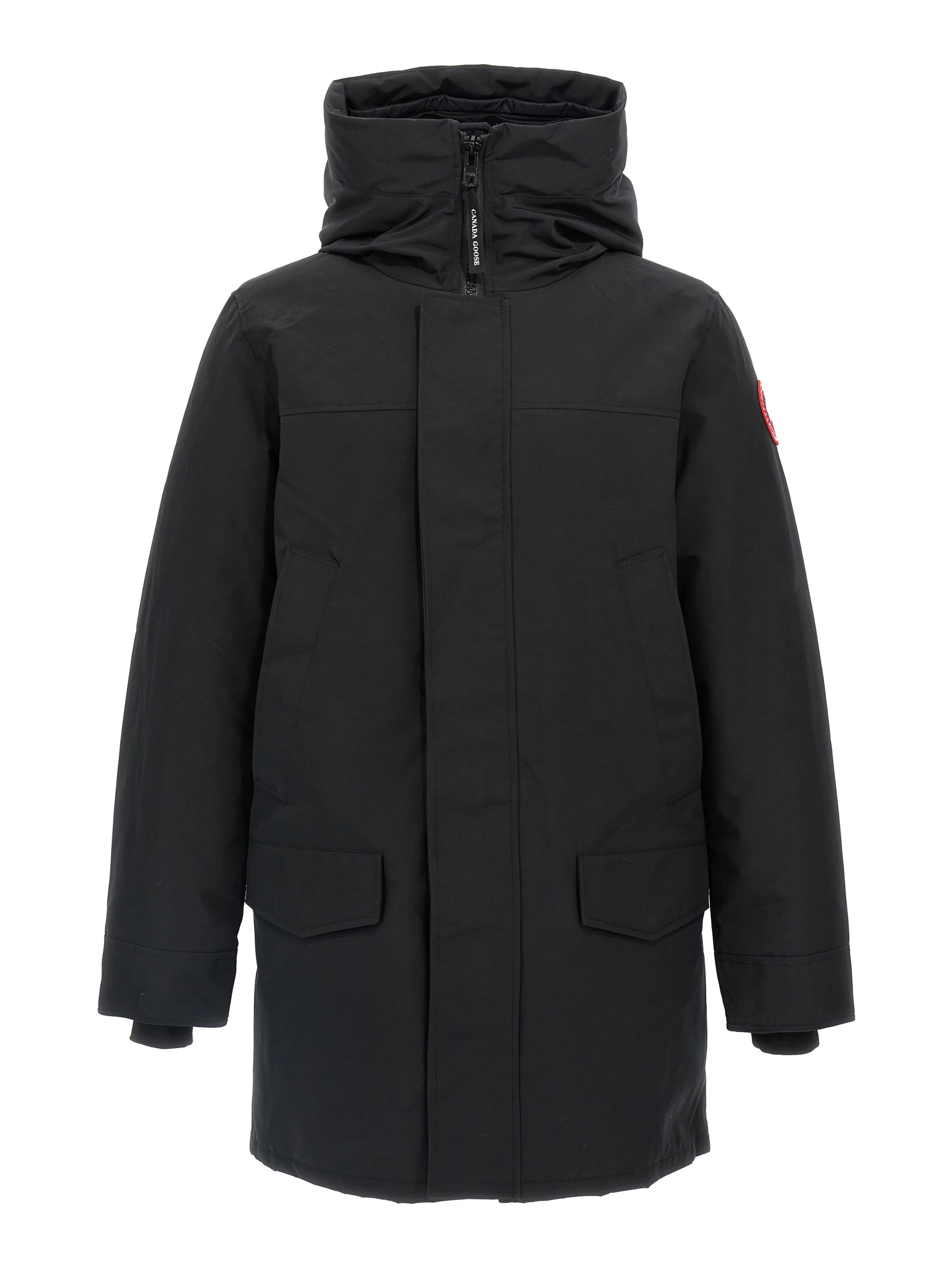 Black Polyester Parka