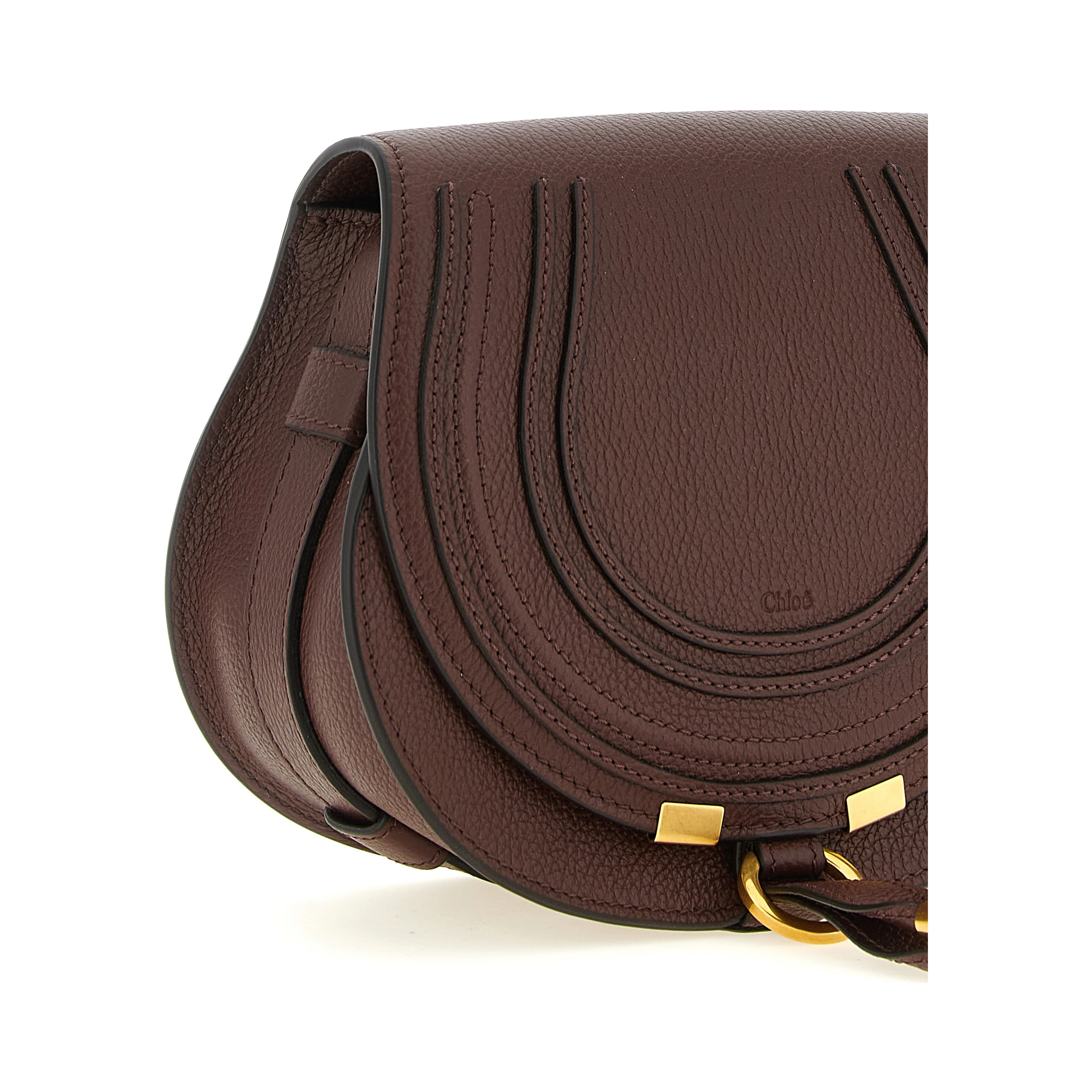 Brown Calfskin Crossbody Bag