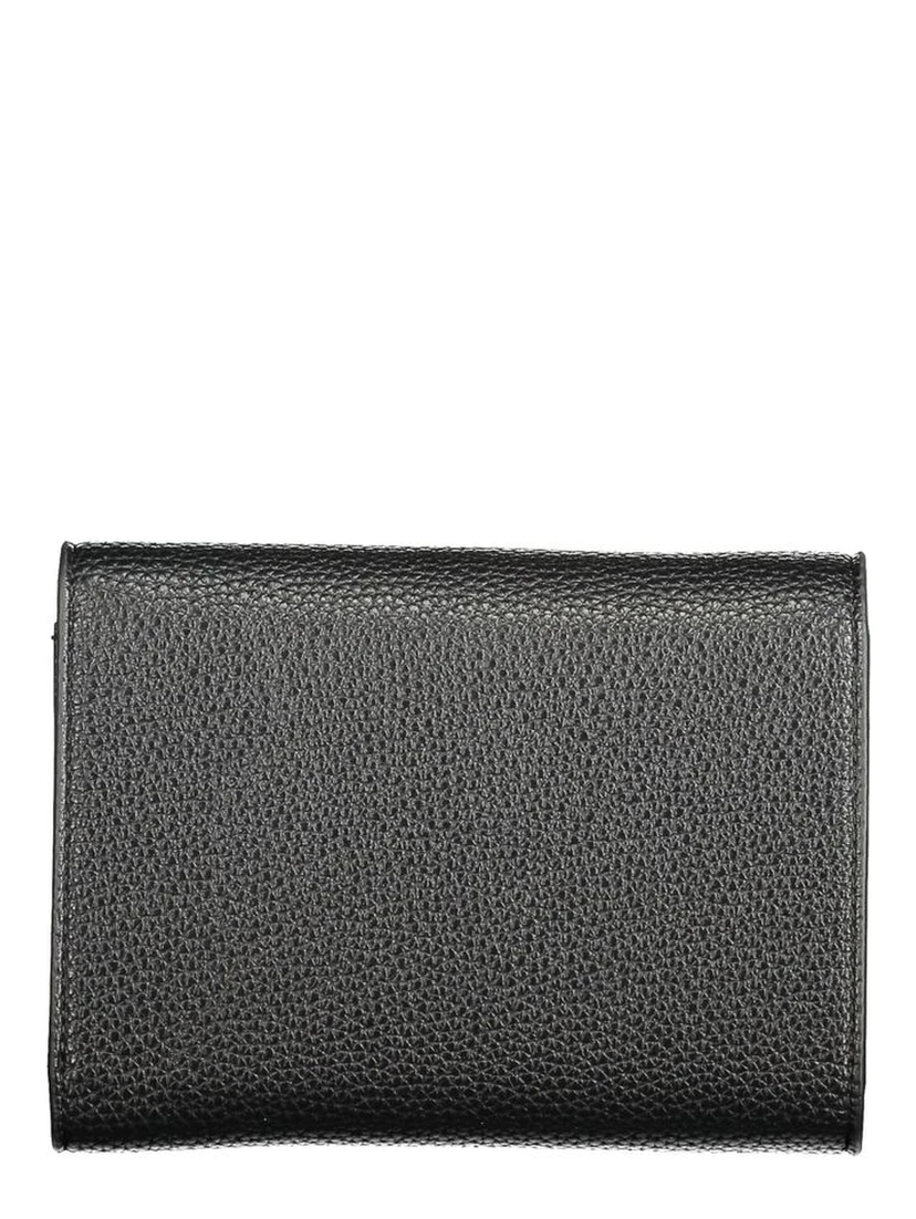 Black Polyurethane Women's Wallet